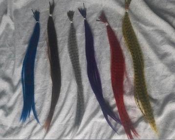 Feather extensions leuke kleuren // hair extensions beschikbaar voor biedingen