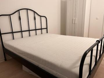 IKEA bed SAGSTUA 160x200 cm, Zwart - afbeelding 2