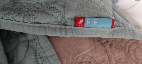 SPREI VAN PIP STUDIO MINT GROEN MET TAUPE., Huis en Inrichting, Slaapkamer | Beddengoed, Zo goed als nieuw, Tweepersoons, Groen