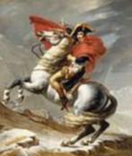 Schilderij - Napoleon doorkruist de Alpen door  Jacques Loui, Antiek en Kunst, Ophalen