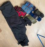 Pakket skikleding broek, sokken en handschoenen mt S, Ophalen of Verzenden, Zo goed als nieuw, Maat 36 (S), Broek