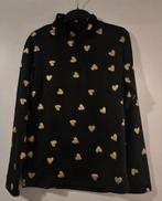 Ski pully zwart met gouden hartjes, Kleding | Dames, Wintersportkleding, Ophalen of Verzenden, Nieuw, Overige typen