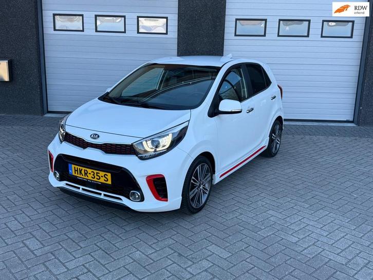 Kia PICANTO 1.2 CVVT GT-Line AUTOMAAT/NAVI/LEER/CLIMA, Auto's, Kia, Bedrijf, Te koop, Picanto, ABS, Achteruitrijcamera, Adaptive Cruise Control