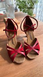 Diamant salsa/ Latin schoenen rood suede, maat 36, Schoenen, Ophalen of Verzenden, Zo goed als nieuw