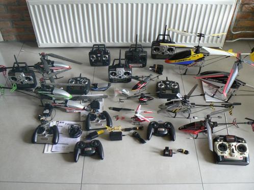 MJX en Syma Modelhelikopters 9 stuks t.e.a.b, Hobby en Vrije tijd, Modelbouw | Radiografisch | Helikopters en Quadcopters, Gebruikt