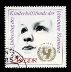 postzegel 1379 DDR 25 jaar UNICEF, Postzegels en Munten, Ophalen of Verzenden, DDR, Gestempeld