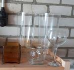 DIVERSE glas VAZEN /POTTEN / THEELICHT (swipe), Ophalen, Zo goed als nieuw, Glas