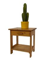 Vintage pinewood grenen nachtkastje compact design