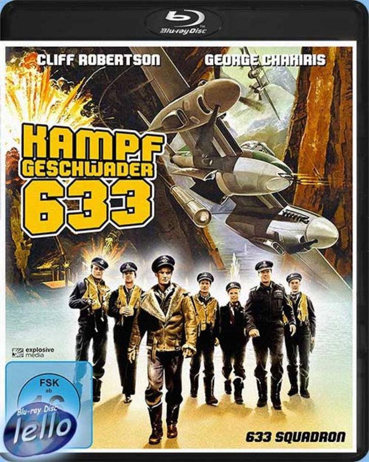 Blu-ray 633 Squadron (1964 Cliff Robertson) DE niet NLO, Cd's en Dvd's, Blu-ray, Nieuw in verpakking, Drama, Ophalen of Verzenden