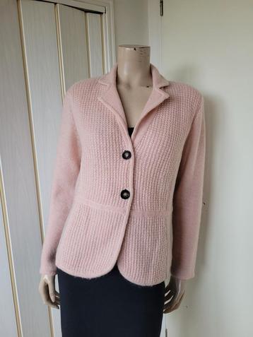Purdey vest roze wol/mohair mix maat L/40 beschikbaar voor biedingen