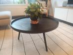 Zwart, houten koffietafel, Ophalen, Gebruikt, 50 tot 100 cm, Rond