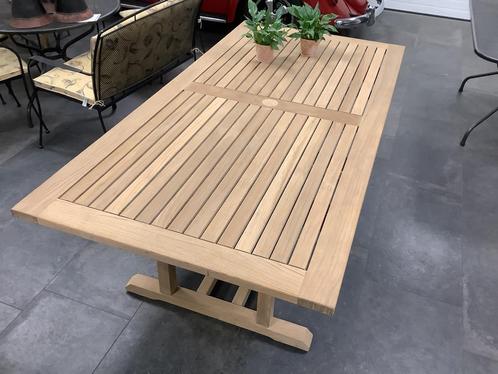 Pracht Teak & Garden HOTEL Tafel 200 / 100 cm  Topstaat !!, Tuin en Terras, Tuinsets en Loungesets, Zo goed als nieuw, Tuinset