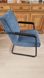 Nieuwe stoel blauw met rib corduroy, Huis en Inrichting, Stoelen, Blauw, Gebruikt, Ophalen of Verzenden