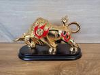 Gouden stier / os met munten op zijn rug en hemels vuur, Verzamelen, Ophalen of Verzenden, Zo goed als nieuw, Dier