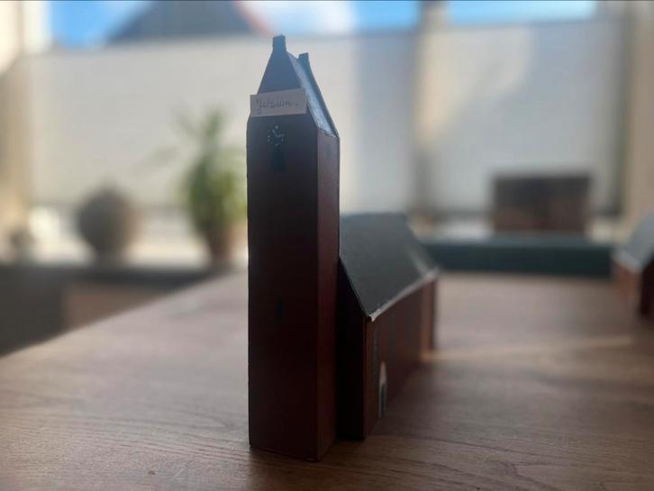 Jelsum kerk handgemaakt, Antiek en Kunst, Kunst | Designobjecten, Ophalen of Verzenden