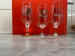 Vintage Bierglazen Set - Grolsch, Breda, Speelkaarten, Glas of Glazen, Gebruikt, Ophalen of Verzenden, Glas