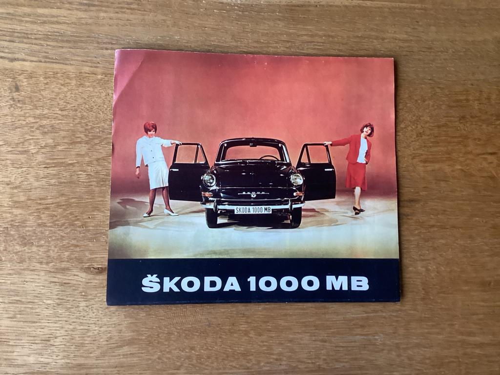 Skoda 1000 MB Brochure - Origineel!, Ophalen of Verzenden, Gelezen
