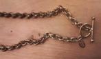 design ketting M.K.M. 40cm zilverkleurJasseron  kapitel, Sieraden, Tassen en Uiterlijk, Ophalen of Verzenden, Gebruikt, Zilver