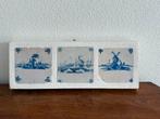 Delfts Blauw Tegeltableau  17de eeuw, Antiek en Kunst, Ophalen of Verzenden