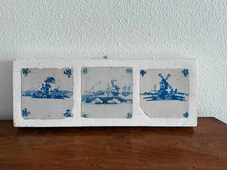 Delfts Blauw Tegeltableau  17de eeuw, Antiek en Kunst, Antiek | Wandborden en Tegels, Ophalen of Verzenden