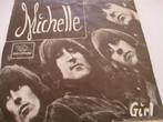 The Beatles _ Michelle / Girl = 1966, Ophalen of Verzenden, Gebruikt, Pop