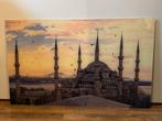 Plexiglas schilderij Istanbul moskee - 140x85 cm, Ophalen, Gebruikt, 125 cm of meer, Schilderij