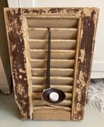 Brocante oude houten Louvre luik, Huis en Inrichting, Gebruikt, Ophalen of Verzenden, Nvt, Nvt