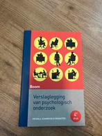 Verslaglegging van psychologisch onderzoek, Ophalen of Verzenden, Zo goed als nieuw, Peter A Starreveld