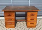 Vintage Notaris Bureau Jaren 50, demontabel bureau, desk, Ophalen, Gebruikt, Vintage, Bureau