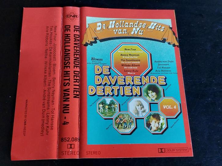 DE DAVERENDE DERTIEN VOL.4 (CASSETTEBANDJE), Cd's en Dvd's, Cassettebandjes, Zo goed als nieuw, Origineel, Nederlandstalig, 1 bandje
