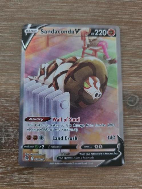 Sandaconda V full art pokemon kaart, Hobby en Vrije tijd, Verzamelkaartspellen | Pokémon, Nieuw, Losse kaart, Ophalen of Verzenden