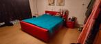 Gratis rode boxspring 180 x 200 met Auping firm matrassen, Huis en Inrichting, Slaapkamer | Complete slaapkamers, Ophalen, Gebruikt