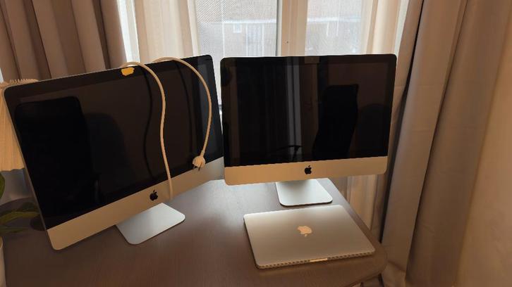 Bundel: 2x iMac 21.5-inch 2011 | 1x Macbook Pro 13-inch 2013, Computers en Software, Apple Desktops, Gebruikt, iMac, SSD, 2 tot 3 Ghz
