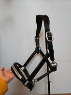 NIEUW Zwart-glitter lederen halster - cob of full, Dieren en Toebehoren, Paarden en Pony's | Hoofdstellen en Tuigage, Ophalen of Verzenden