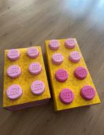Roze lego opbergboxen, Hobby en Vrije tijd, Ophalen, Zo goed als nieuw, Taarten of Cupcakes, Versiering