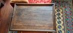 Antiek donker houten dienblad, Huis en Inrichting, Woonaccessoires | Dienbladen, Ophalen, Gebruikt, Rechthoekig, Hout