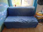 Ikea Lycksele slaapbank, Huis en Inrichting, Ophalen, Gebruikt, Blauw, Tweepersoons