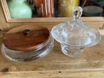 kristallen bonboniere en vintage koekjes schaal, Ophalen
