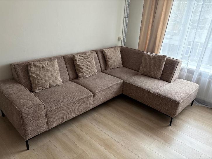 Bank, Huis en Inrichting, Banken | Bankstellen, Gebruikt, Hoekbank, Driepersoons, Ophalen