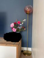 Lamp roze en goud 150 cm, Huis en Inrichting, Lampen | Vloerlampen, Ophalen, Zo goed als nieuw, Glas, 100 tot 150 cm