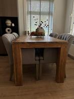 Tafel met stoelen, Huis en Inrichting, Complete eetkamers, Ophalen, Zo goed als nieuw, 4 tot 6 stoelen