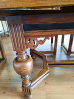 Vintage eiken tafel met 6 stoelen, Ophalen, Gebruikt, Eikenhout, Vintage stijl