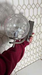 Mid Century Wandlamp met Glazen Bol, Ophalen of Verzenden, Gebruikt, Glas