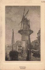 Rotterdam Coolvest Molen echt etsje M7855, Verzamelen, Ansichtkaarten | Nederland, Ophalen, 1920 tot 1940, Ongelopen, Zuid-Holland