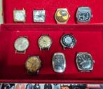 Partij vintage horloges, lot watches, mechanische handopwind, Verzenden, Gebruikt, Rood, Ducal, Ancre, Prisma, Elan