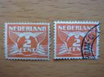 Vliegende duif NVPH 173 2x   Gestempeld, Postzegels en Munten, Postzegels | Nederland, Ophalen of Verzenden, T/m 1940, Gestempeld