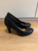 Tamaris Pumps Zwart Leer - Maat 40, Ophalen of Verzenden, Zo goed als nieuw, Zwart, Pumps