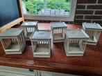 6 kunststof tralie nestkastjes/ legnest/ kanarie, Dieren en Toebehoren, Ophalen of Verzenden, Gebruikt, Kooi-accessoires