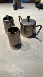 Kurz & co tiel tinnen melk, suiker en lepel set, Antiek en Kunst, Ophalen of Verzenden