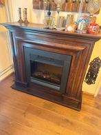 Eiken Elektrische Haard - Sfeervol!, Huis en Inrichting, Ophalen, Zo goed als nieuw, Vrijstaande haard, Elektrische haard
